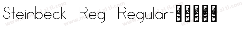 Steinbeck Reg Regular字体转换